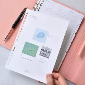 다이어리 리필지 A5 컬러패드 바인더속지 문서 정리용 리필 종이