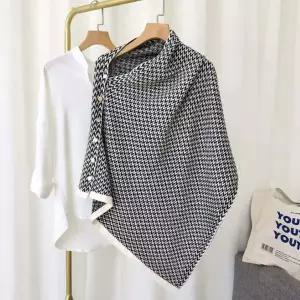 여성케이프 봄머플러 단추숄 판쵸숄 머플러숄 겨