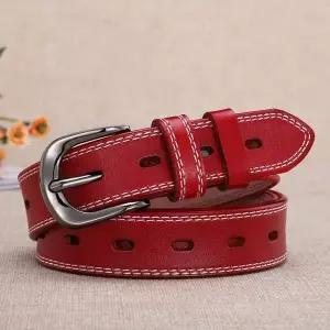 여성슬림 여성슬림허리띠 원피스허리띠 레드