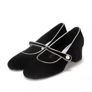 [바바라]BABARA 패브릭 벨벳 여성 메리제인 펌프스 5cm_BBF707