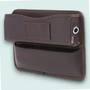 차량용 수납 포켓 사이드 정리함 간편 브라운 컬러