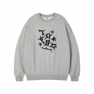 [하프클럽/탑보이]스타오브쏜즈 오버핏 기모 프린팅 스웨트 셔츠 (PTM2119)