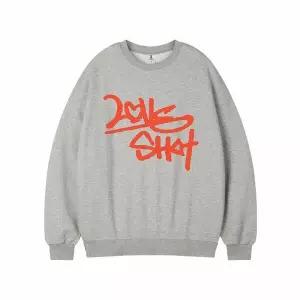 [하프클럽/탑보이]러브 샷 오버핏 기모 프린팅 스웨트 셔츠 (PTM2122)