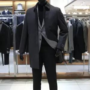 바쏘 24 FW 프리미엄 울모100% 셋 인 카라 패딩라이너 탈착 트렌치코트 딥브라운 250316