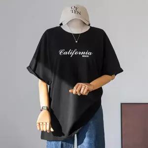 (안나앤플러스) 캘리포니아 프린팅 티셔츠[티셔츠EDL14] 빅사이즈