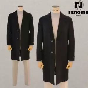 [백화점 정품] [클리어런스]FW 블랙 최고급 캐시미어 체스터 코트 RQPLBH590AJD