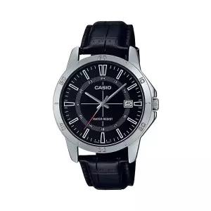 [신세계라이브쇼핑]카시오 MTP-V004L-1C 클래식 라운드 남성 가죽 아날로그 시계