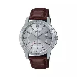 [신세계라이브쇼핑]카시오 MTP-V004L-7C 클래식 라운드 남성 가죽 아날로그 시계