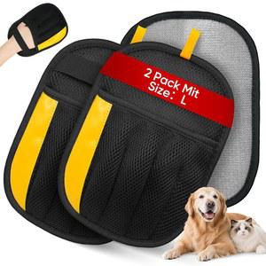 Guowo 2pcs 반려동물 제모 장갑 개와 고양이를 위한 업그레이드된 다섯 손가락 정전기 의류 소파 카펫 카시트용 재사용 가능한 매직 브러시 도구