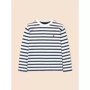 [백화점 정품] 빈폴 키즈 스트라이프 긴소매 티셔츠 아이보리 BI6141UE30