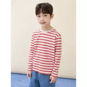 [백화점 정품] 빈폴 키즈 스트라이프 긴소매 티셔츠 베이지 BI6141UE3A