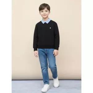 [백화점 정품] 빈폴 키즈 스웨트 셔츠 블랙 BI5941UE15