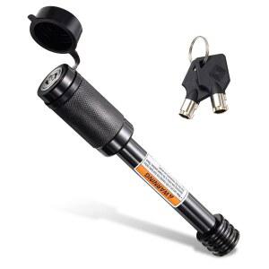 CZC AUTO 히치 리시버 핀 잠금장치, 트레일러 클래스 III IV 2인치 및 2-1/2인치 리시버, 트럭 카 보트용 자전거 랙 트레이 볼 견인 로프(1팩, 5/8인치 핀)용