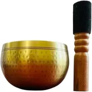 명상 요가 차크라 밸런싱 네팔산 수제 티베트 노래 그릇 세트(큰(4인치) 완벽한 주파수로 제작)