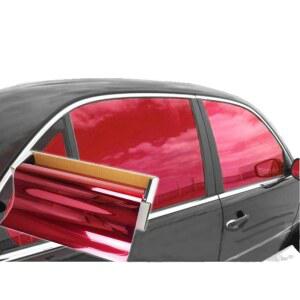 JNK 네트웍스 반사형 자동차 창문 틴트 필름 - 원웨이 윈도우 미러 유리 차폐 선으로 SUV 트럭 트랙터 보트 하우스 레드 20인치 x 10피트의 자외선 차단 열 제어