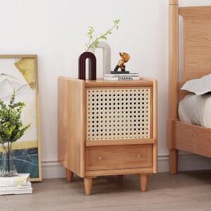 샤크팡 수납장 틈새 선반 원목 사이드테이블 쇼파 라탄 라탄협탁