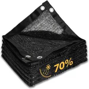 70 이상의 검정 그늘막 천 자외선 차단 기능이 있는 10피트 20인치 내구성 정원 온실 식물 파티오 개집