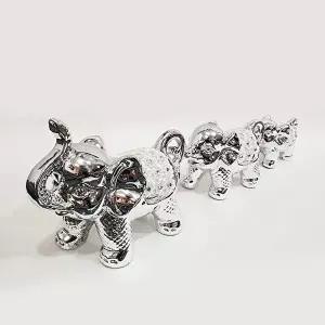보석 등자 코끼리 장식소품 1040-1 실버 (KYR-W55E3C4)