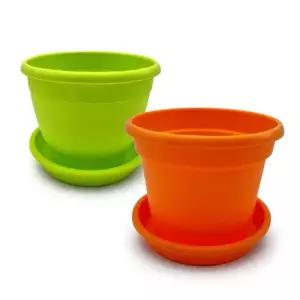 TBZ 온누리 화분 4P 소 플라스틱화분 원형 사각 인테리어 예쁜미니화분 미니화분파는곳