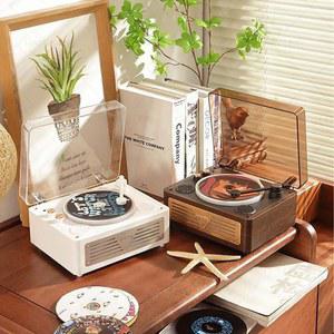 샤크팡 레트로 블루투스 스피커 감성CDP 감성 플레이어 CD플레이어