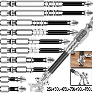 K5 강력한 자석 드라이버 드릴 비트 미끄럼 방지 합금강 십자형 충격 저항 전동 팁