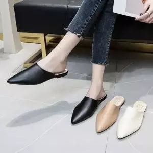 스텔레토클래식디자인 데일리 3color 샌들 플랫스타일 블로퍼화 여성블로퍼 여자슬리퍼