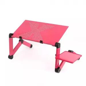 노트북테이블 관절접이 좌식책상 48x26cm 핑크