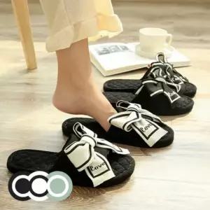 어린이집 리본요소모던 인도어슈즈 홈슬리퍼 거실용 근무공간 퀄트 거실화