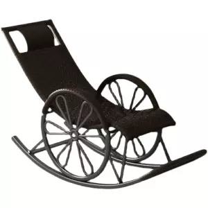 라탄 흔들의자 실내외 원룸 휴식용 라운지 발코니 체어