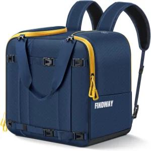 스키 헬멧 부츠 스노보드 및 액세서리를 위한 핀드웨이 백팩 55L 1680D 방수 기능