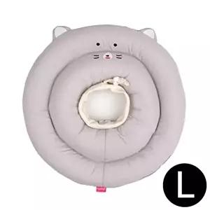 고품질 패리스독 반려동물 뉴베프카라 (고양이 그레이) (L) 강아지넥카라 넥카라 넥쿠션 WFIYT46