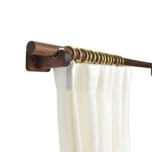샤크팡 원목 인테리어 커튼봉 너도밤나무 우드 홀더 침실 스테이 우드봉 나무 행거