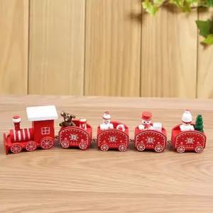 테이블 크리스마스 장식 소품 트리 크리스마스 기차 장식 장식품 테이블