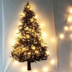 인테리어 트리 패브릭 포스터 홈데코 크리스마스 트리 포스터 겨울 연말