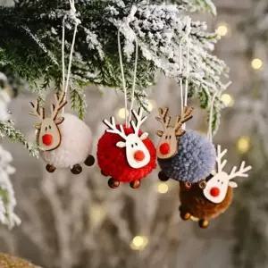 오너먼트 크리스마스 트리 장식 사슴 크리스마스 루돌프 인형 데코 펠트