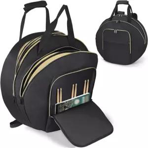 22인치 심벌백 - 어깨끈이 달린 이중 레이어 긱백 및 핸들 8mm 듀얼 패딩 디바이더 멀티 컴파트먼트 심벌