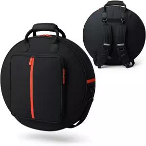 조이마니 프로페셔널 24인치 심벌백 6팩 패딩 디바이더 포함 - 펑크 방지 바닥 드럼 스틱이 있는 상업용