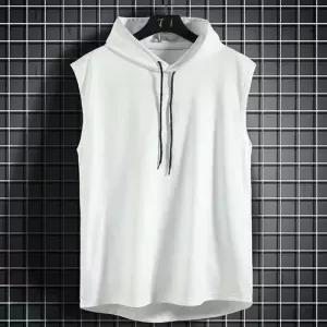 [라일리여성의류] Rly 남성 쿨원단 민소매 후드 티셔츠 레이어드 티셔츠