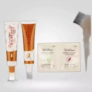 리체나 헤어염색약 칼라 크림 헤나 80R 칼라 엷은주황색 크림 리체나