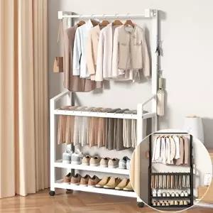 바지걸이 선반 이동식 철제 행거 스탠드 옷걸이 헹거 (KYR-WEAB04E)