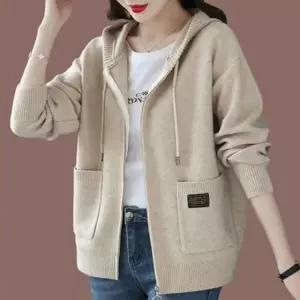 [라일리의류] Rly 여성 후드 지퍼 스웨터 가디건 자켓 아우터 간절