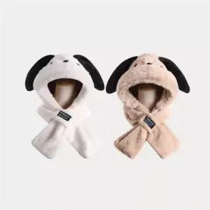 [라일리의류] Rly 겨울방한모자 멍멍이모자목도리 바라클라바 털모자