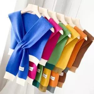 어깨 덮는 숄 가디건 머플러 숄더 워머 스카프 가디건숄 레이어드숄