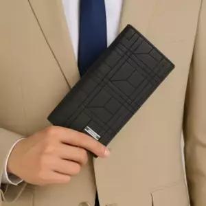 맨워렛 모던 장지갑 블랙 아티피셜레더지갑 아티피셜레더장지갑 인조가죽지갑