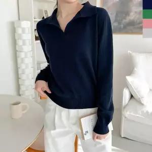 [NS홈쇼핑][샵앤] 여성 국산 울 데일리 오픈카라 모던 니트티 WDM-WKN-CAT 1097..