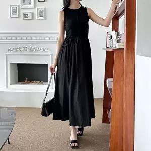 나일론 인기 안젤스 민소매 원피스 (KYR-WFGSRQ4)