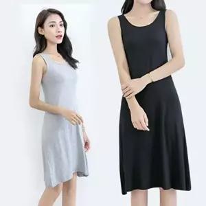 민소매 이너 데일리 A라인 원피스 클래식 꾸안꾸 데일 (KYR-WFGV7UI)