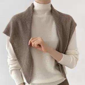 몽콜 캐시미어 100 삼각 니트 머플러