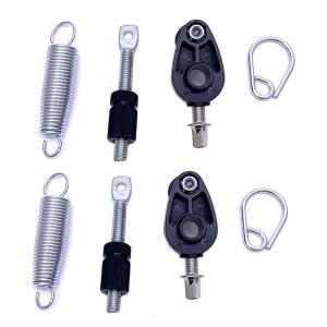 스프링 캠 풀리 베이스 드럼 킥 페달 풋 어셈블리 타악기 하드웨어 부품 악기 2세트 TUOREN 텐션