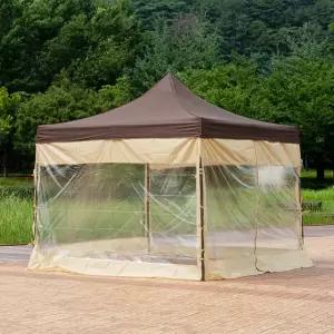 드림 캐노피 행사용 천막 투명벽면 풀세트 2.5X3.75 운동회 포장마차 옥상 테라스 그늘막